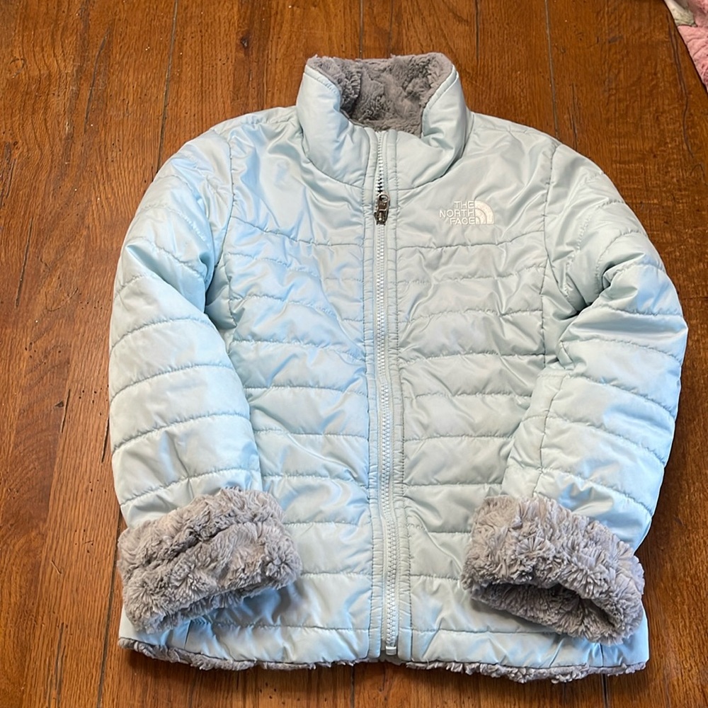 The North Face Light Blue Kids Puffer Jacket